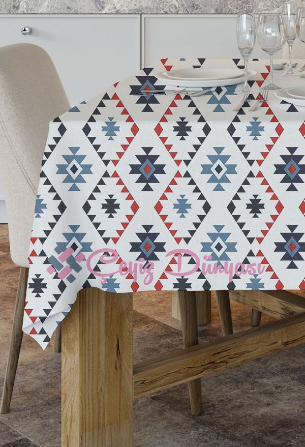 120x160 Cm Kilim Dikdörtgen Masa Örtüsü